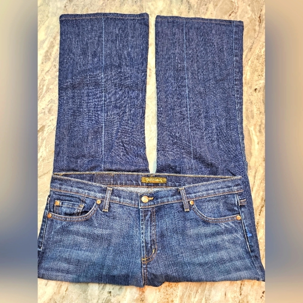 David Kahn Jeanswear Blue Stretch Denim Jeans Womenโs Size 32 Made in USA